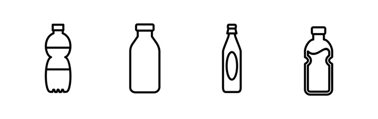 bottle icon vector. bottle icon in trendy flat design