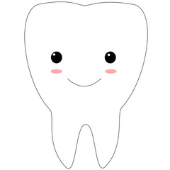 tooth cartoon character