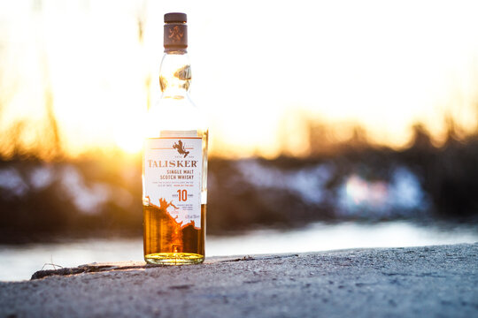 Bottle of Talisker scotch whisky	
