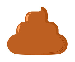 illustration of a poop isolated on white background