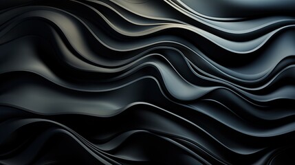 Obraz premium black charcoal wallpaper shaped like a wave can be use for can be used for presentations background luxury, elegant, modern