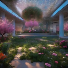 An algorithmic garden where flowers bloom to the rhythm of virtual reality2