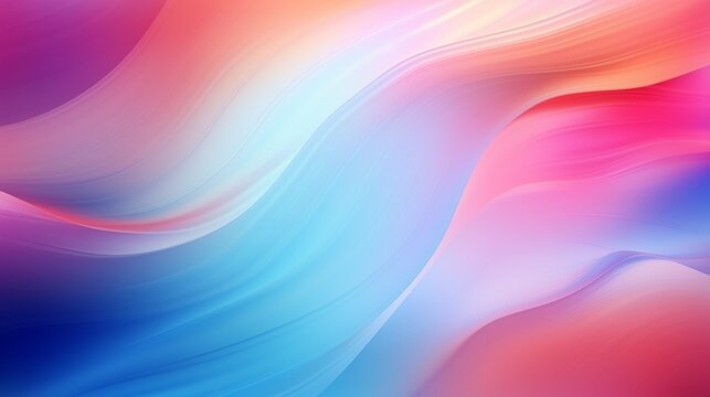 Blur colors art background. creative artwork. Defocused neon pink blue orange glow smooth abstract texture decorative illustration design with free space.