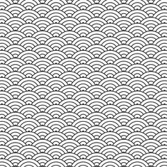 Vector wave pattern. chinese seamless pattern