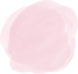 Watercolor Brush Stroke Hand Drawn Pink