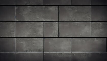 Dark grey cement brick modern wall style.