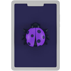 Mobile Virus 3D Icon