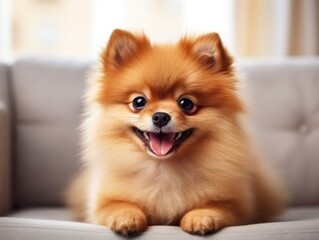 Cute spitz dog