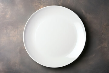 empty plate on table