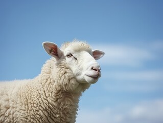 Fototapeta premium a sheep in farm