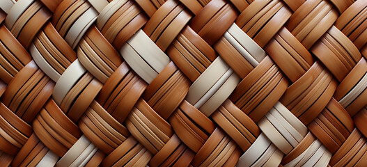Bamboo weave mosaic pattern.