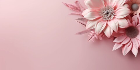 Fototapeta na wymiar Beautiful abstract pink floral design background. beautiful Generative AI AIG32