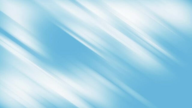 Bright blue and white stripes abstract corporate motion background. Seamless loop