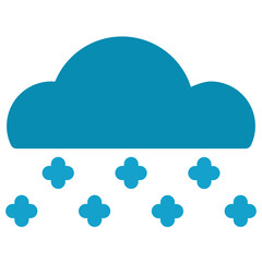 Snowfall cloud icon
