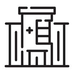 hospital Line Icon