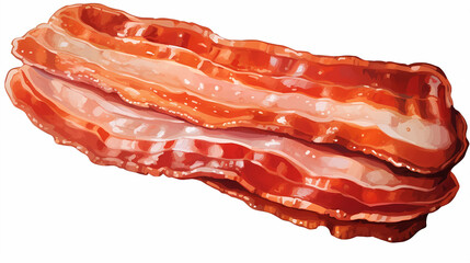 hand drawn cartoon gourmet bacon illustration
 - obrazy, fototapety, plakaty