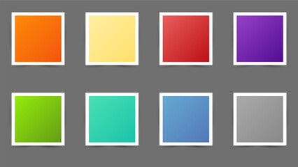 Color Frame layout isolated on gray background ,  Flat Modern design , Illustration Vector  EPS 10