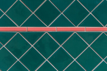 Green Tile With Pink Accent CU