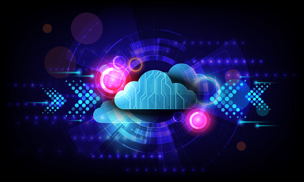 Abstract background image, technology concept, cloud storage, data transfer, communication