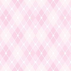 Seamless Pattern. Pink Background. Argyle Design. Fashion Fabric Textlie Texture.