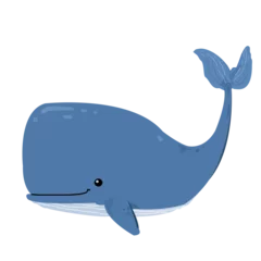 Papier Peint photo Baleine Cute whale cartoon vector illustration flat design