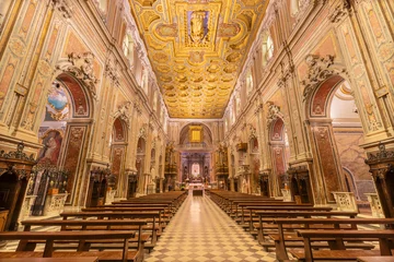  NAPLES, ITALY - APRIL 20, 2023: The church Basilica santuario di Santa Maria del Carmine Maggiore. © Renáta Sedmáková