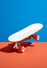 Skateboard Serenity: Minimalist Ode to Urban Adventure