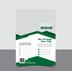  vector travel tourism and trip   flyer template