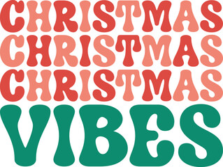 christmas retro svg design and eps file