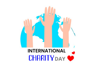 International Charity Day.  Vector Illustration design for banners, cards, posters, and templates.