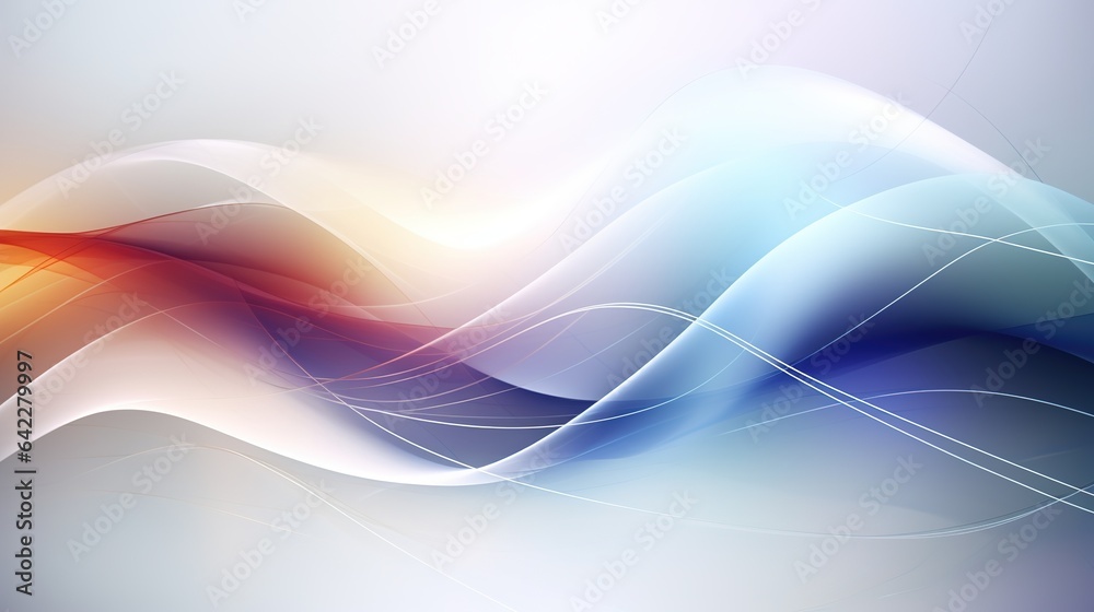 Canvas Prints abstract background illustration with smooth flowing lines and futuristic energy