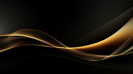 Flowing Blue Light Waves and Curves in a Futuristic Design