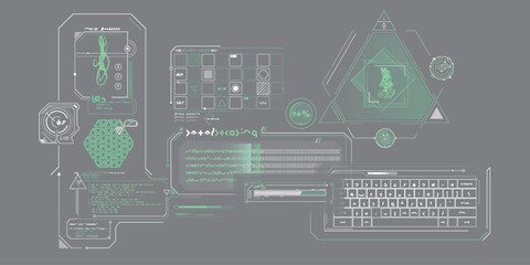 Scientific research data processing interface.