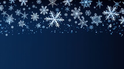 christmas background with snowflakes