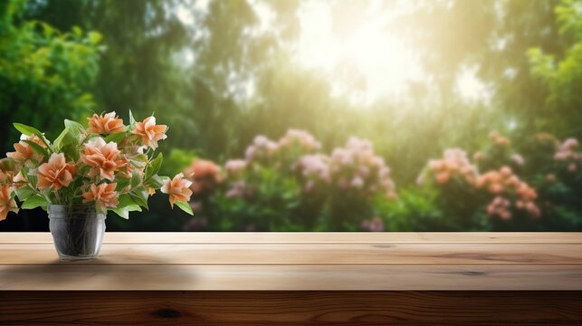 wooden table and background