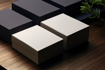 Mock up design featuring minimalist, modern and consistent packaging and business cards