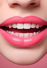 Naklejka premium Glamour in Simplicity: Minimalist Smile