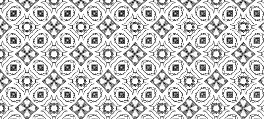 Seamless fine detailed outline pattern. Hand drawn repeating details.