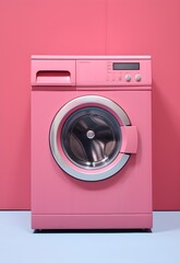 Effortless Cleanliness" - A minimalist portrayal of a washing machine symbolizing the simplicity of modern laundry.