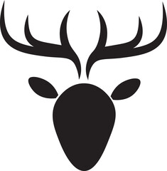 Obraz premium Digital png illustration of silhouette of black deer
