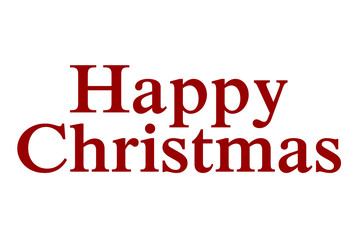 Digital png illustration of happy christmas text on transparent background