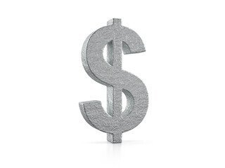 Foil dollar symbol