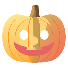Halloween pumpkin head
