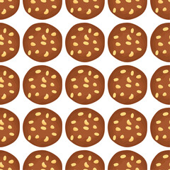 Pattern homemade cookie different taste in pastry biscuit