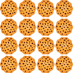 Pattern homemade cookie different taste in pastry biscuit