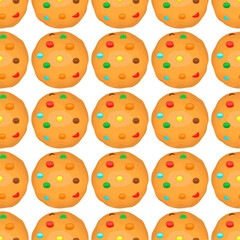 Pattern homemade cookie different taste in pastry biscuit