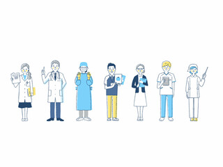 さまざまな医療従事者７人