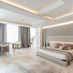 Fototapeta premium Beautiful, very elegant rooms also for children, full modern models