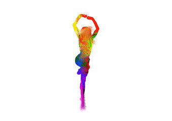 Watercolor Dancer drawing, silhouette of a dancing person, Watercolor dancing, Hiphop, Classical

