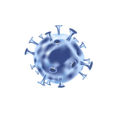 Vector covid-19 virus cell biotechnology blue graphic